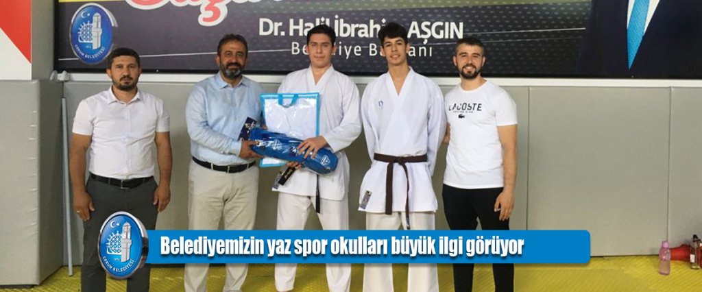 Belediyemizin yaz spor okulları büyük ilgi görüyor