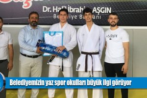 Belediyemizin yaz spor okulları büyük ilgi görüyor