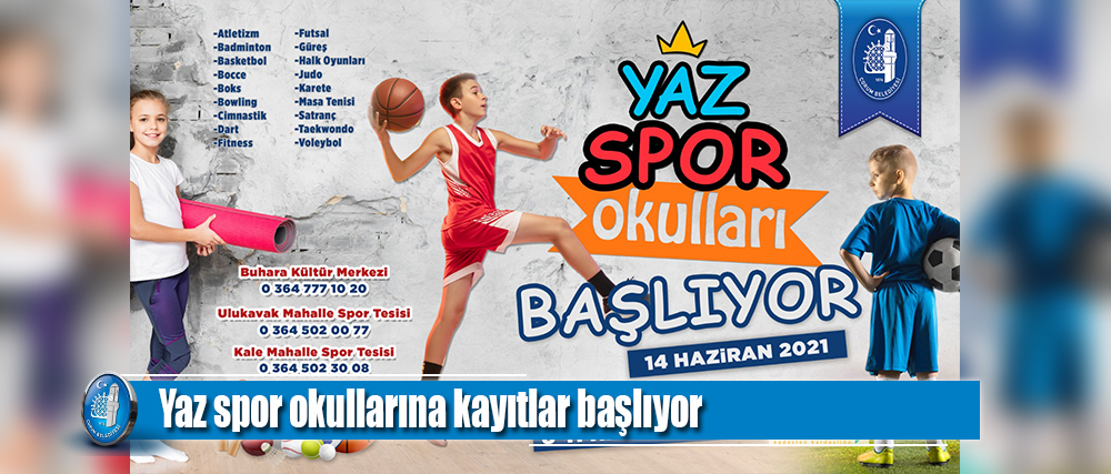Yaz spor okullarına kayıtlar başlıyor
