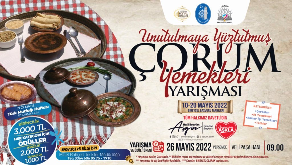 Belediyemiz yemek yarışması düzenliyor