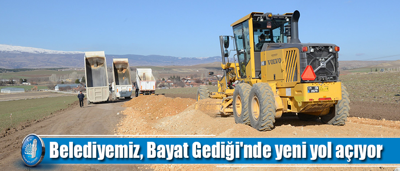 Belediyemiz, Bayat Gediği'nde yeni yol açıyor