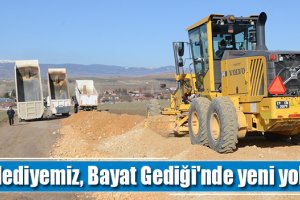 Belediyemiz, Bayat Gediği'nde yeni yol açıyor