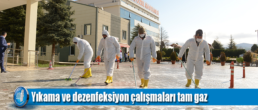 Yıkama ve dezenfeksiyon çalışmaları tam gaz