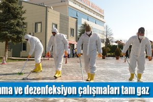 Yıkama ve dezenfeksiyon çalışmaları tam gaz