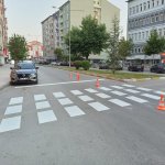 Yol çizgi çalışmaları devam ediyor