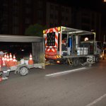 Yol çizgisinde gece mesaisi