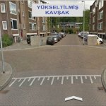 Ahçılar 13.sokağa yükseltilmiş kavşak çalışması