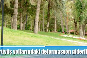 Yürüyüş yollarındaki deformasyon gideriliyor