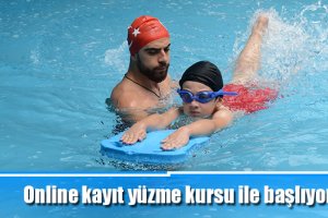 Online kayıt yüzme kursu ile başlıyor