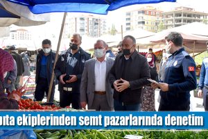 Zabıta ekiplerinden semt pazarlarında denetim