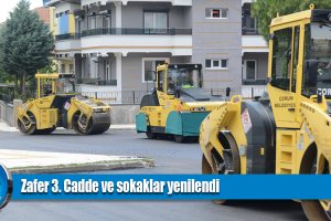 Zafer 3. Cadde ve sokaklar yenilendi