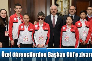 Özel öğrencilerden Başkan Gül’e ziyaret