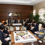 Kore heyeti Mehter Marşı ile karşılandı