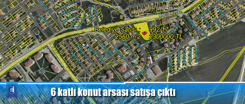 6 katlı konut arsası satışa çıktı