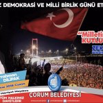 15 Temmuz Demokrasi ve Milli Birlik Günü anma programı 3 gün sürecek