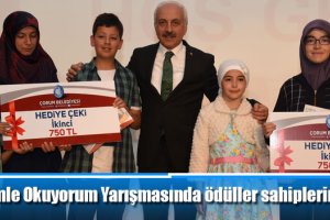Ailemle Okuyorum Yarışmasında ödüller sahiplerini buldu