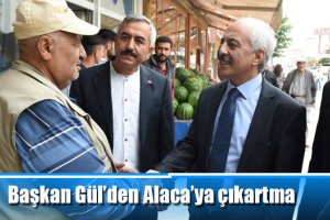 Başkan Gül’den Alaca’ya çıkartma