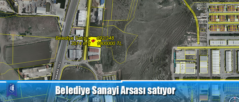 Belediye Sanayi Arsası satıyor