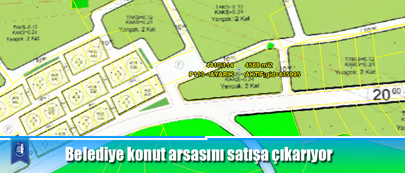 Belediye konut arsasını satışa çıkarıyor