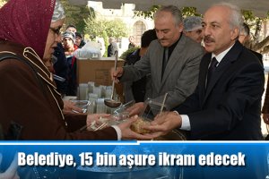 Belediye, 15 bin aşure ikram edecek
