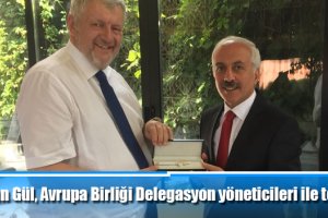Başkan Gül, Avrupa Birliği Delegasyon yöneticileri ile toplantı yaptı