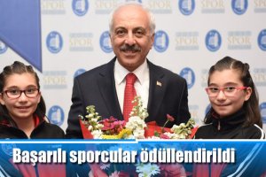 Başarılı sporcular ödüllendirildi