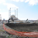 Başkan Külcü, yeni hizmet binası inşaatında incelemelerde bulundu