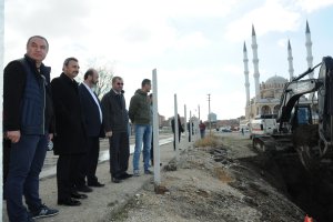 Başkan Külcü, yeni hizmet binası inşaatında incelemelerde bulundu