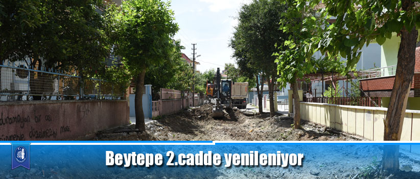 Beytepe 2.cadde yenileniyor