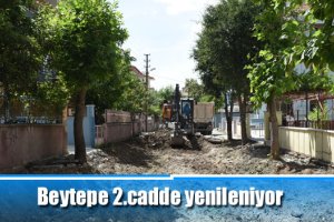 Beytepe 2.cadde yenileniyor