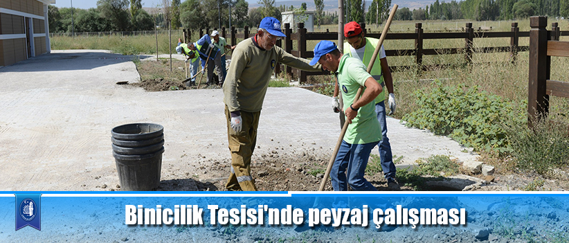 Binicilik Tesisi'ndepeyzaj çalışması