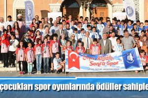 Cami çocukları spor oyunlarında ödüller sahiplerini buldu