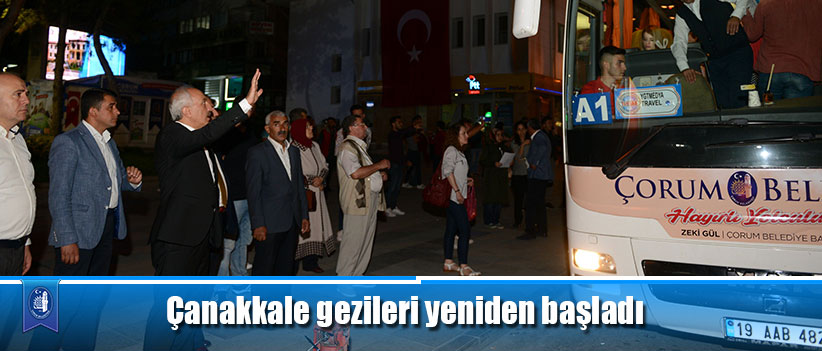 Çanakkale gezileri yeniden başladı