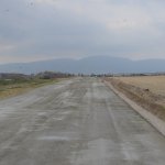 Döküm sahasına 500 metre beton yol