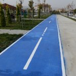 Akkent’e 870 metre bisiklet yolu
