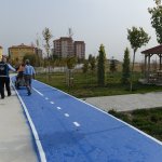 Akkent’e 870 metre bisiklet yolu