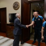 Voleybol takımından Başkan Gül’e ziyaret