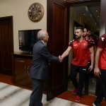 Voleybol takımından Başkan Gül’e ziyaret