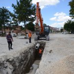 Belediye, yeni yolda altyapı çalışmasına başladı