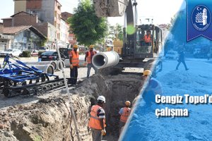 Cengiz Topel Caddesi’nde çalışmalar hızlandı