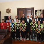Masa Tenisi ve Badminton'da başarı elde eden sporcular Başkan Gül'ü ziyaret etti