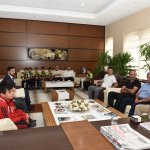 Masa Tenisi ve Badminton'da başarı elde eden sporcular Başkan Gül'ü ziyaret etti