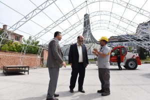 Belediyemiz iftar çadırı hazırlıklarına başladı