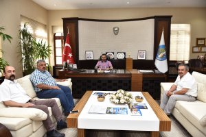 Kasaplar Odasından Başkan Külcü’ye teşekkür ziyareti