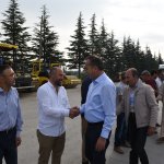 Fen İşleri personeliyle bayramlaştılar