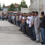 Fen İşleri personeliyle bayramlaştılar