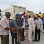 Fen İşleri personeliyle bayramlaştılar