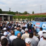 Fen İşleri personeliyle bayramlaştılar