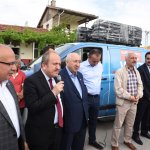 Fen İşleri personeliyle bayramlaştılar