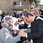 Başkan Külcü'ye Ortaköy'de sevgi seli